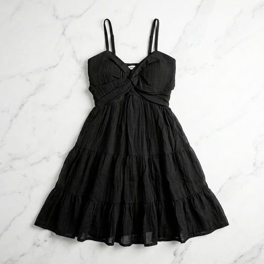 Women's  Smocked Tiered Mini Dress with Shoulder Straps