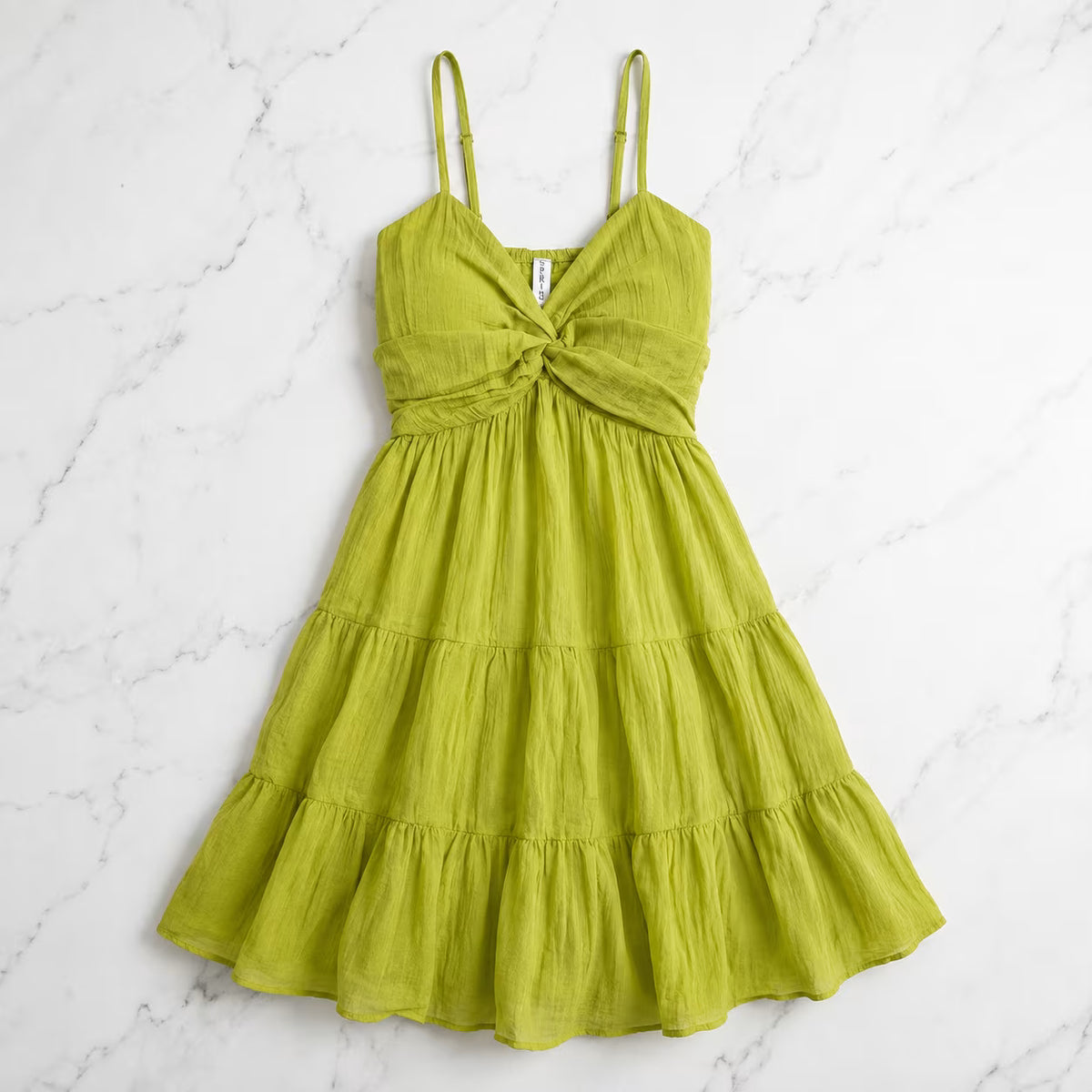 Women's  Smocked Tiered Mini Dress with Shoulder Straps