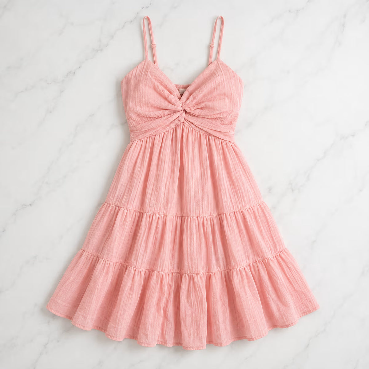 Women's  Smocked Tiered Mini Dress with Shoulder Straps